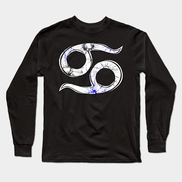 Cancer zodiac Symbol Long Sleeve T-Shirt by INDONESIA68